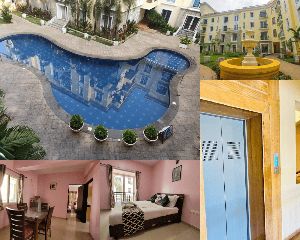 2BHK Apartment with Common Pool in Arpora Goa